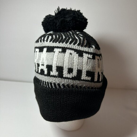 New Era NFL Las Vegas Raiders Winter Knit Fleece Lined Beanie Hat New - Picture 5 of 7